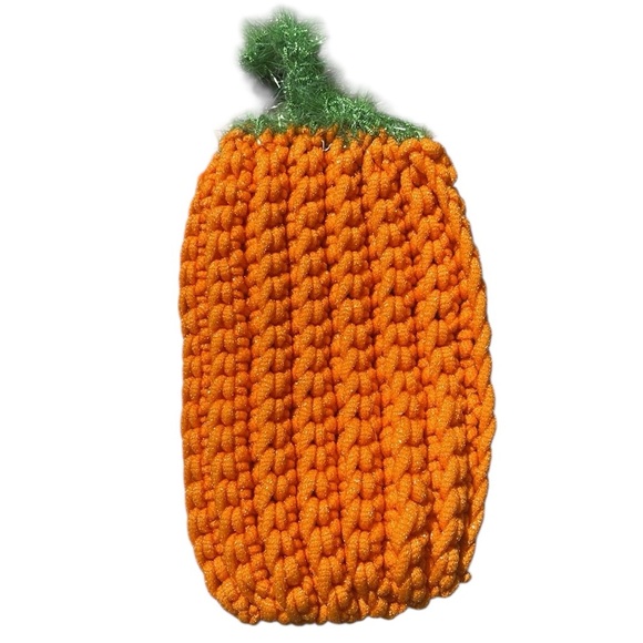 Handmade Scrubby Pumpkin Kitchen Bathroom Soap Holder Fall Autumn Decor Crochet - Picture 3 of 17